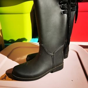 Coach tall rubber boots